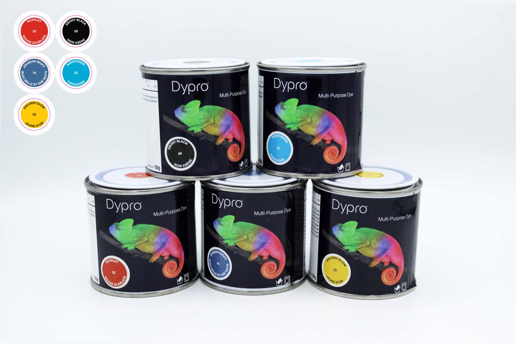 Dypro Multi-Purpose Dye Set - 5x100g tins of the essential colours - SWFX Shop