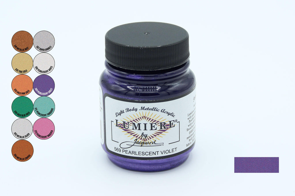 Lumiere - Metallic and pearlescent acrylic paint, brilliant shine. Flexible on fabric, leather, vinyl or rubber - SWFX Shop
