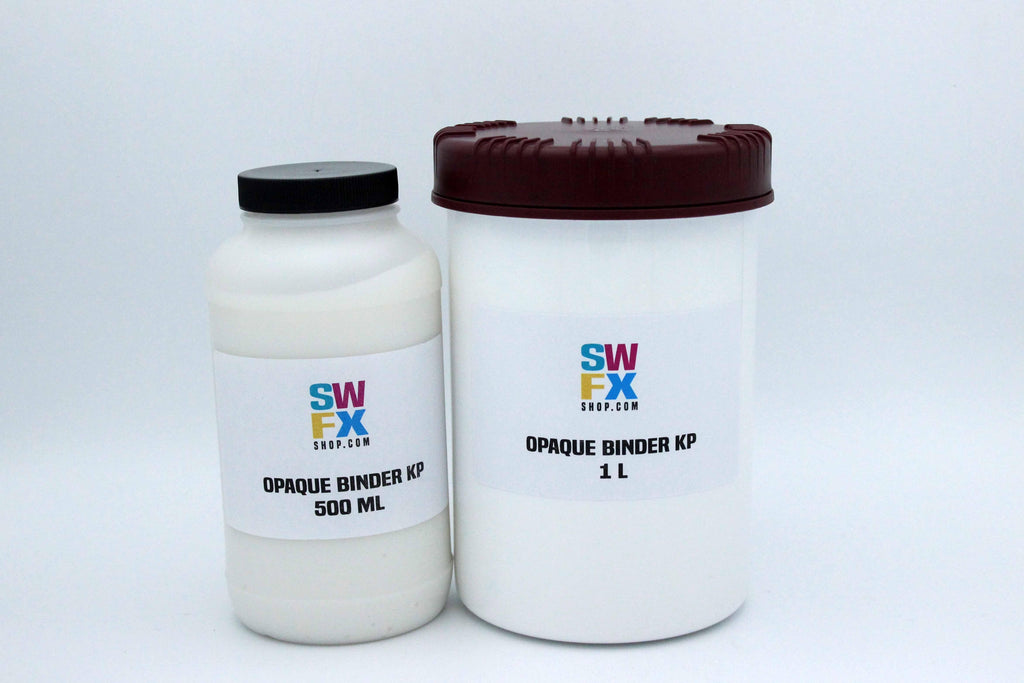 SWFX Opaque Binder KP - Acrylic Base with high opacity. Combine with pigments and apply onto dark fabrics - SWFX Shop